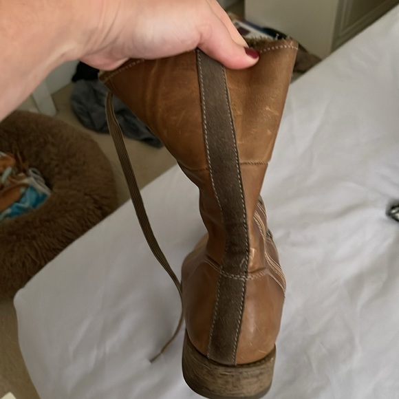 Caterpillar Narcissa Faux Fur Leather Mid Calf Boots, Bossa Nova Taupe, size 10 - Picture 6 of 12